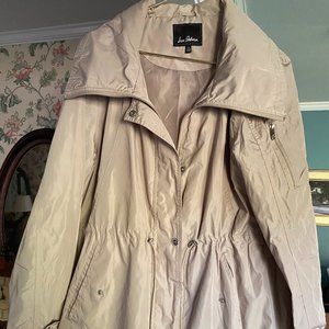 Sam Edelman Raincoat, Ladies XL, Beige/Taupe